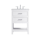 Elegant Decor 24 Inch Single Bathroom Vanity In Blue