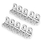 Heavenglow 30X10Pcs Suction Cup Base Metal Plate Glass Shelf Support Holder