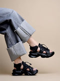 Shoetopia Smart Casual Black Sporty Sandals For Women & Girls /Eu41,Black,8,B0F9FMFS2L