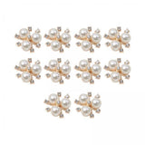 ATORSE 6x10Pcs Flatback Rhinestone Beads Buttons Accessory Embellishment for Clothing