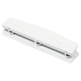JAM PAPER Metal 3 Hole Punch White 10 Sheet Capacity Hole Puncher Sold Individually