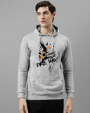 Adro Men'S Cotton Neck Hooded Sweatshirt (H24-M-Dream-Gr-Xl_Grey)