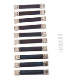 ATORSE 5x10x Shrapnel Purse Making Supplies Metal Frame Kiss Clasp 10x1.4 cm Silver