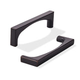 khtumeware 10 Pack Solid Handles 3-3/4 Inch(96mm) Oil Rubbed Bronze Cabinet Pulls,Heavy Duty Venetian Bronze Handles Cupboards, 