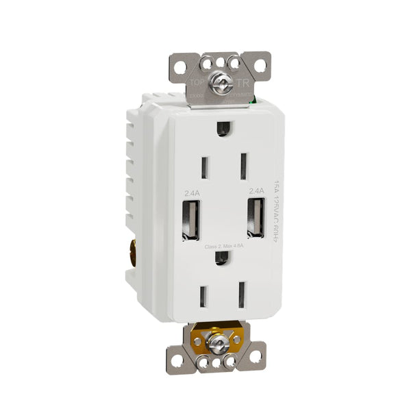 Square D By Schneider Electric Square D X Series Usb-A/A And 125 Volt ...