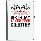 Udnag Ruled Notebook Diary Independance Day | Happy Birthday To Our Dear Country!, [A5 80Pages 80Gsm]