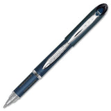 UniBall Jetstream Rollerball Pen Fine Pen Point Type 0.7 mm Pen Point Size Black Ink Blue Barrel 1 Each