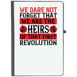 Udnag Ruled Notebook Diary Independance Day | We Dare Not Forget That We Are The Heirs Of That First Revolution, [A5 80Pages 8