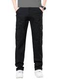 Toplot Men'S Cotton Cargo Pants || Cargo For Men || Straight-Leg Cargo For Men || Men Cargo Pant (Men-Cargo-5212-Black-36),Black,36,B0DPHBNHYS