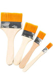 Eoast?Natural Finish Synthetic Flat Paint Brushes Of 4 Pc (Approx 0.5 Inch,1 Inch,1.5 Inch And 2 Inch)