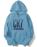 Adro Men'S Cotton Football Printed Hooded Sweatshirt (H20-M-Cr07-Sk_Skyblue_S)