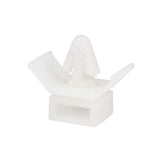 Uxcell Cable Tie Base Saddle Type Mount Wire Holder Permanently Anchor To Wall Desk 18.5X20.5X10Mm White 100Pcs