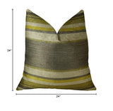 Plutus Brands Plutus Ocosingo Zest Handmade Throw Pillow, 24 X 24, Gray/Citrine/Ivory