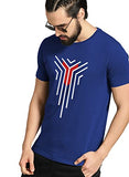 Adro Graphic Design Mens Cotton Printed T-Shirts (R22-M-Lnl-Rb_Royal Blue_Xl)