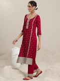 Libas Women'S Georgette Kurta Set (49201_Red