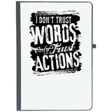Udnag Ruled Notebook Diary Action Words | Dont Trust, [A5 80Pages 80Gsm]