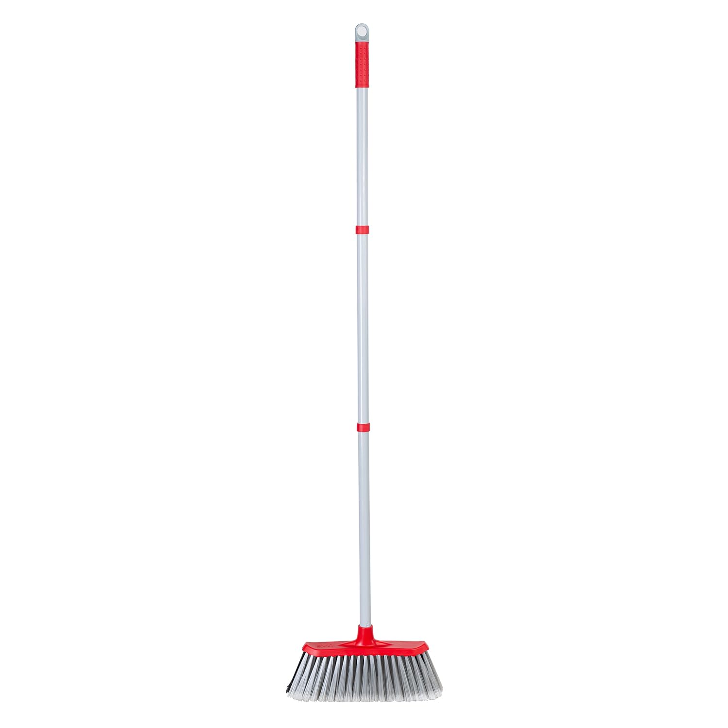 SDSM Indoor Outdoor Broom, Unique Double-Sided Bristles Long Handle Heavy Duty Broom Perfect for Home and Courtyard Garage Lobby