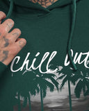 Adro Men'S Cotton Neck Hooded Sweatshirt (H24-Chill-Grn_Green,GreenApparel,2XL