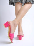Shoetopia Girls Heel-311 Pink Heeled Sandal - 7 Uk (Girls-Heel-311-Pink),Pink,7,B0CQK6D424