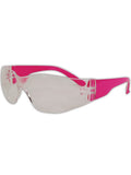 MAGID Y10 Gemstone Myst Colored Temple Protective Eyewear with High Viz Pink with Clear Lens (12 Pair) (Y10631C-12)