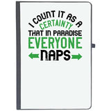 Udnag Ruled Notebook Diary Sleeping | I Count It As A Certainty That In Paradise, Everyone Naps, [A5 80Pages 80Gsm]
