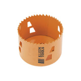 Klein Tools 31948 3Inch BiMetal Hole Saw for Steel Cutting, HeavyDuty Hole Saw with Multiple Leverage, Cuts Iron, Aluminum, W