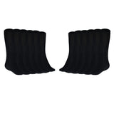 Mukhaksh (Pack Of 6 Pairs = 12 Socks Men Boys Fine Cotton Black Long Calf Socks With Multiple Packs