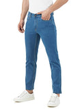 Inkd Men'S Contrast Stitch Stretchable Regular Fit Jeans,Super Sapphire,Super Sapphire,38