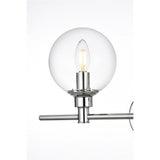 Living District Jaelynn 3-Light Iron & Glass Bath Sconce In Chrome/Clear