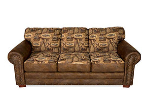 American Furniture Classics Model River Bend Sofa, Brown
