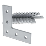 8020, 4081, 10 Series, Aluminum 5 Hole L Flat Plate Bracket Straight Mounting Connector Bracket for 80/20 T Slot Extruded Alumin