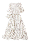 Toplot Dresses For Women|One Piece Dress For Women|Western Dress For Women (Belt-Dress-5184-Off White-M),Off-White,,B0D3R8PJQ3