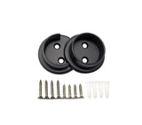 QCAA Heavy Duty Solid Metal Closet Rod Socket Set, 1-3/8'', Oil-Rubbed Bronze, 1 Pair, Made In Taiwan