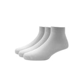 Louis Philippe Cotton Quarter Length MenS Plain Pattern Socks (Pack Of 3) White