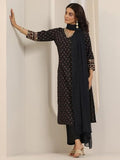 Libas Women'S Pure Cotton Kurta Sets (49118_Black_Xl)