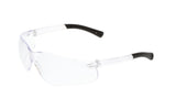 MCR Safety Glasses BK110PF Polycarbonate Clear Lens with UV, Anti-fog and Scratch Resistant Coating, Soft Non-Slip Temple Materi