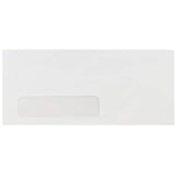 JAM PAPER #10 Business Commercial Window Envelopes - 4 1/8 x 9 1/2 - White - Bulk 500/Box