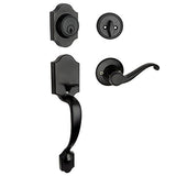 Designers Impressions Valhala Black Handleset with Richmond Interior (We Key Lock Orders Alike for Free)