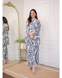 Anni Designer Women'S Cotton Blend Printed Ethnic Co-Ord Set (Qurom White_Xl_White_X-Large),White,XL,Cotton Blend,Classic,Kurta