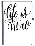 Udnag Ruled Notebook Diary Life Is Now, [A5 80Pages 80Gsm]