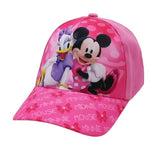 Vritraz Kids Cute Cartoon Printed Baseball Cap | Soft Fit With Adjustable Back Strap | Everyday Outdoor Casual Wear (Pink)