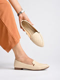 Shoetopia Women'S Block Heel Ballet Flats Cream 3,Cream,3,B0BSCC7LVN