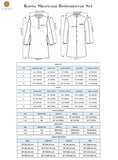 Kisah Men'S Grey Indo-Western Kurta Sherwani Churidar Set Cotton Full Sleaves, Knee Length, Straight, Regular Fit, Mandarin Collar Ethnic Casual Grey 38