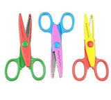 Eclet Art & Craft Zigzag Paper Shaper Scissor Set 3 Pcs Decorative Cutting Scissors | Kids Scrapbook & DIY Craft Scissors (Mul