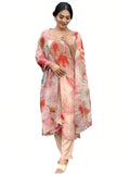SHIENZY Women's Cotton Blend Kurta Set (SHZ1499_Pink_3XL)