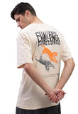 Adro Mens Abstact Design Back Printed Oversized T-Shirt_Ovr24-Chl-Beg-S Beige