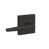 Schlage Custom FC172 ELR 716 ULD Eller Non-Turning Lever with Upland Trim, Aged Bronze