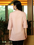 Libas Women'S Cotton Blend Straight Kurtis (58248B_Pink Pink Xl