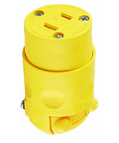 Leviton 000-115CV-000 15 Amp Yellow 125 Volt Polarized Cord Outlet