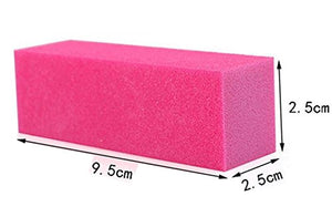 12PCS Colofull Square Nail File Sponge Art Buffer Buffing Polishing Manicure Polisher Pedicure Nail Tool Kit Set Sanding Block G